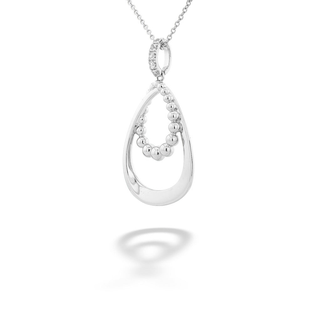 White Sapphire Pendant Necklace by Gabriel & Co.