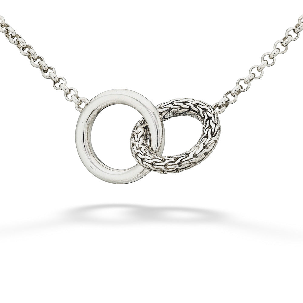 Adjustable Mini Rolo Chain Interlocking Necklace by John Hardy