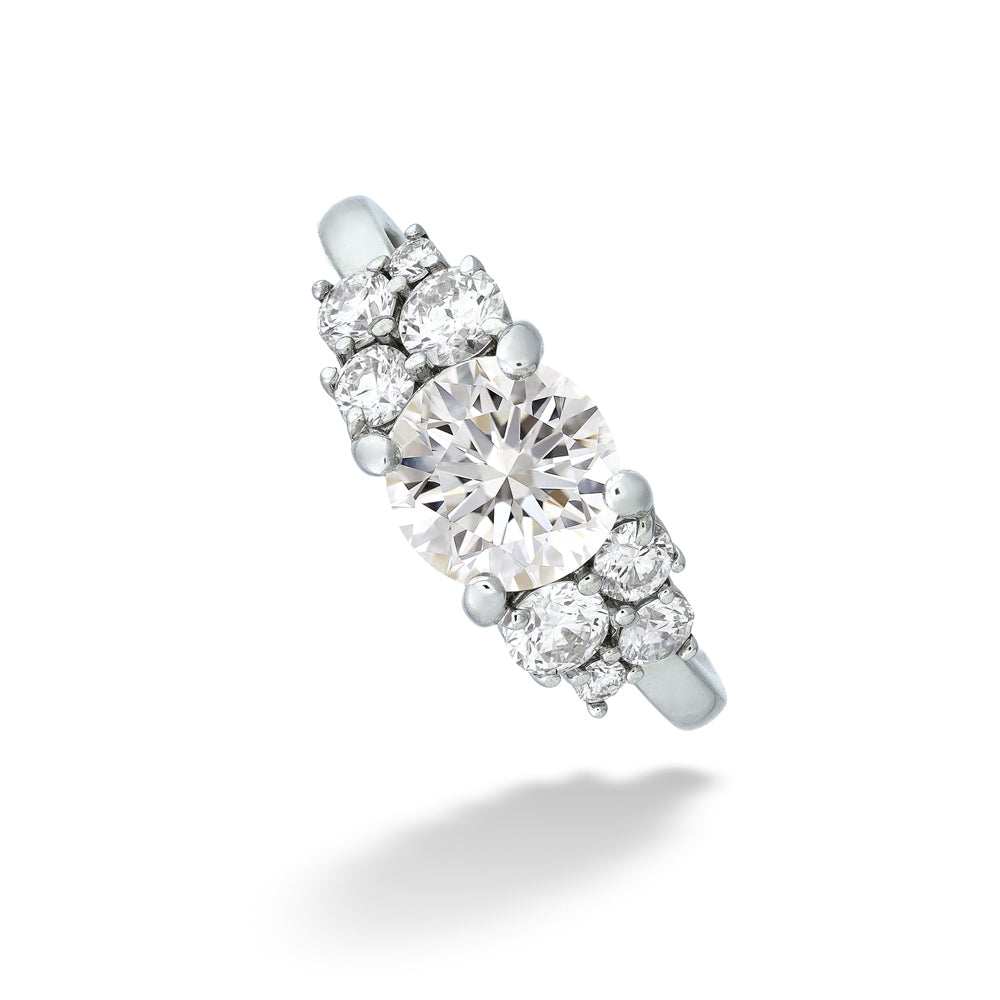 18K White Gold Diamond Bridal Ring