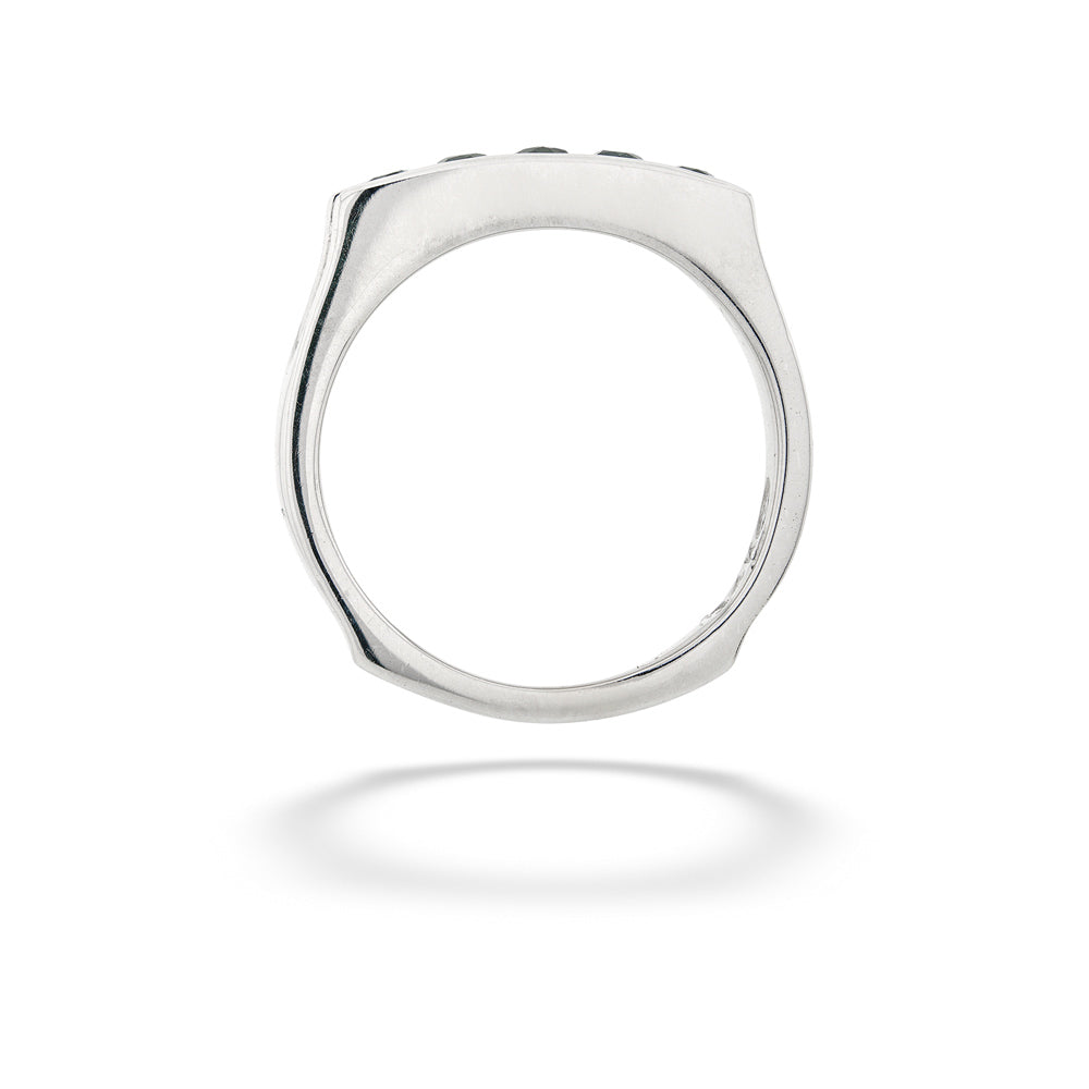Blue Sapphire Channel Set Band top view