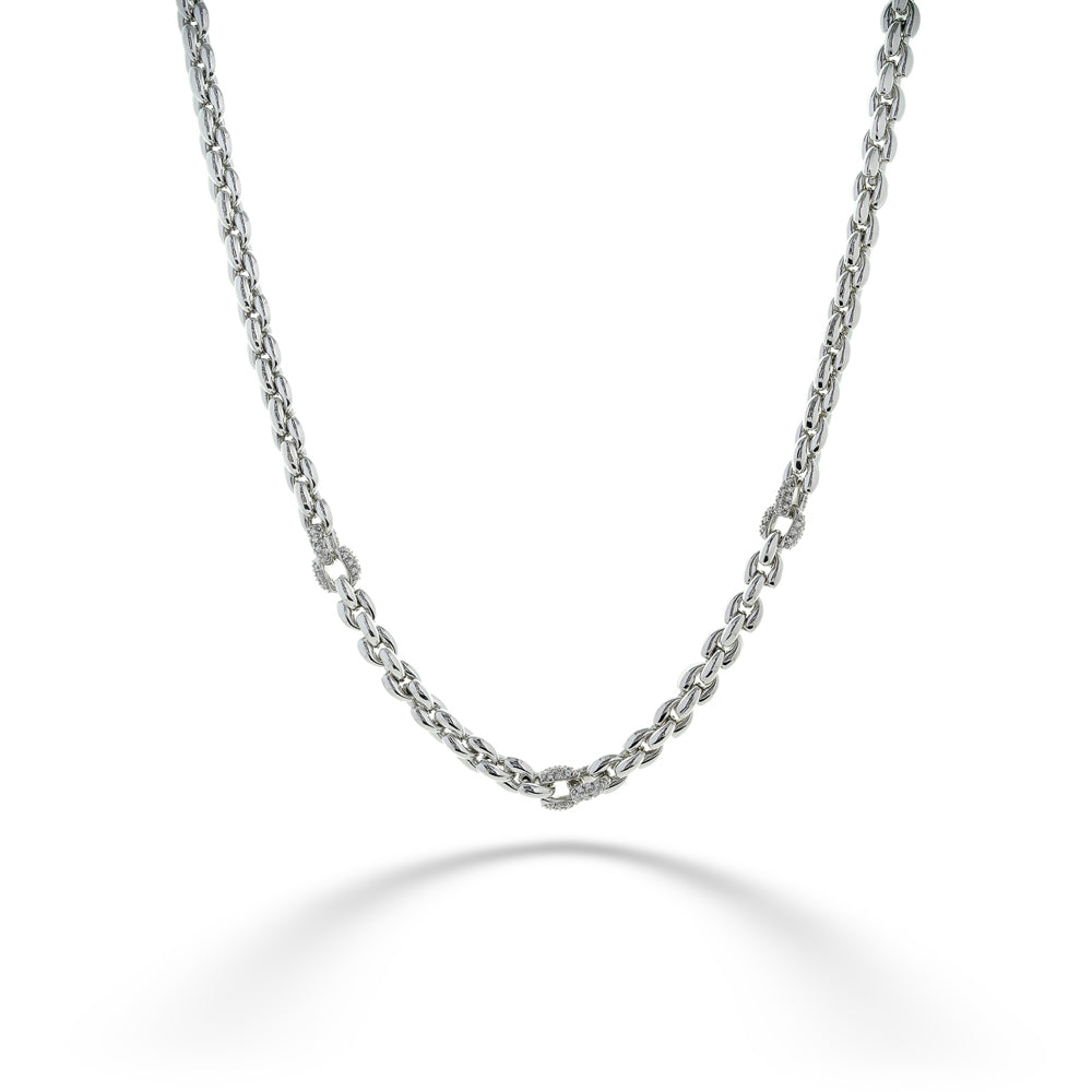  Fancy Round Link Necklace by Miss Mimi 