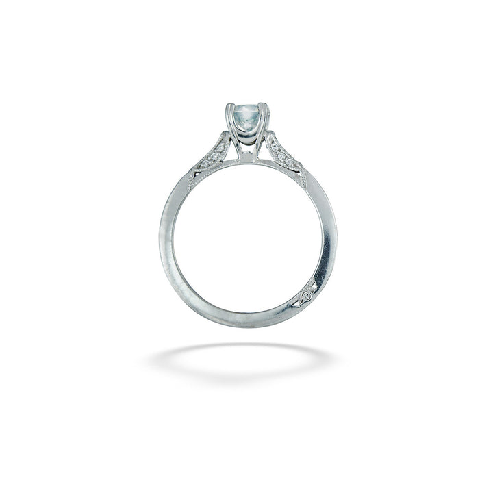 top view of 18K White Gold 0.50ct Diamond Engagement Ring