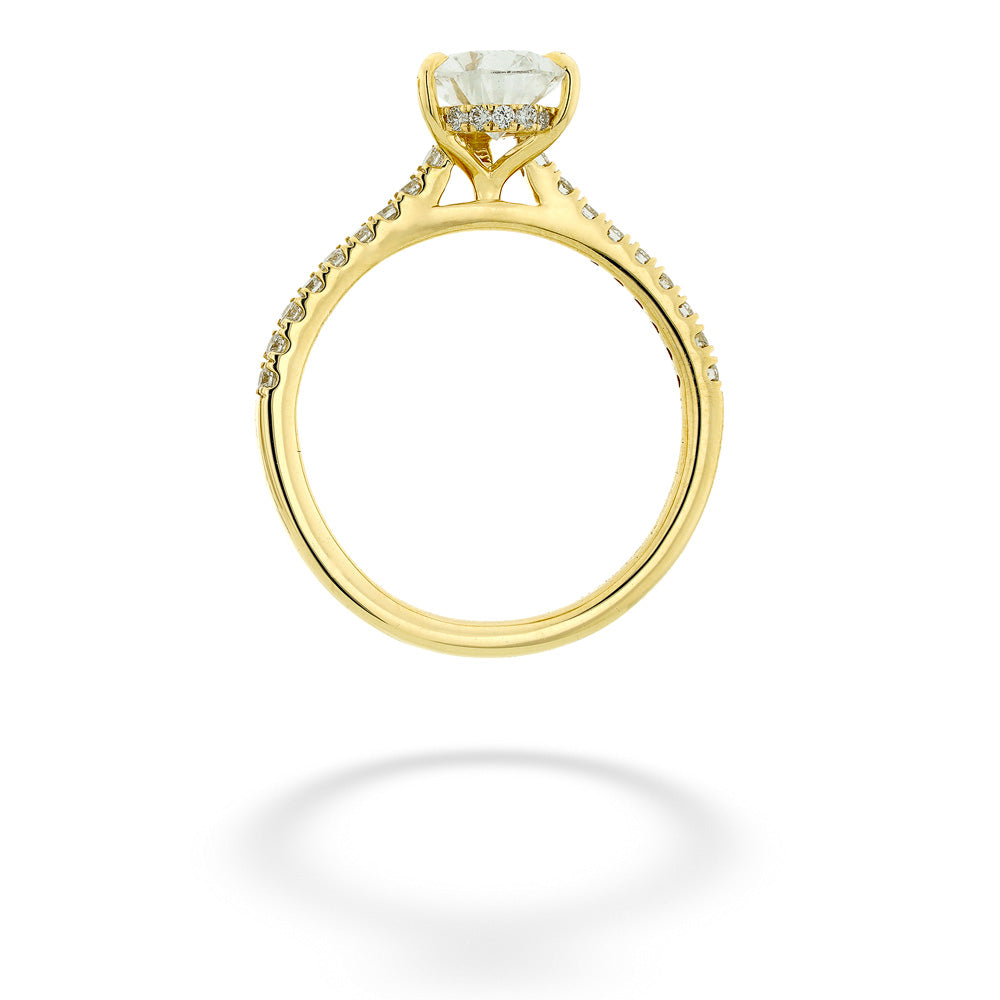Pear Shape Lab Grown Diamond Engagement Ring