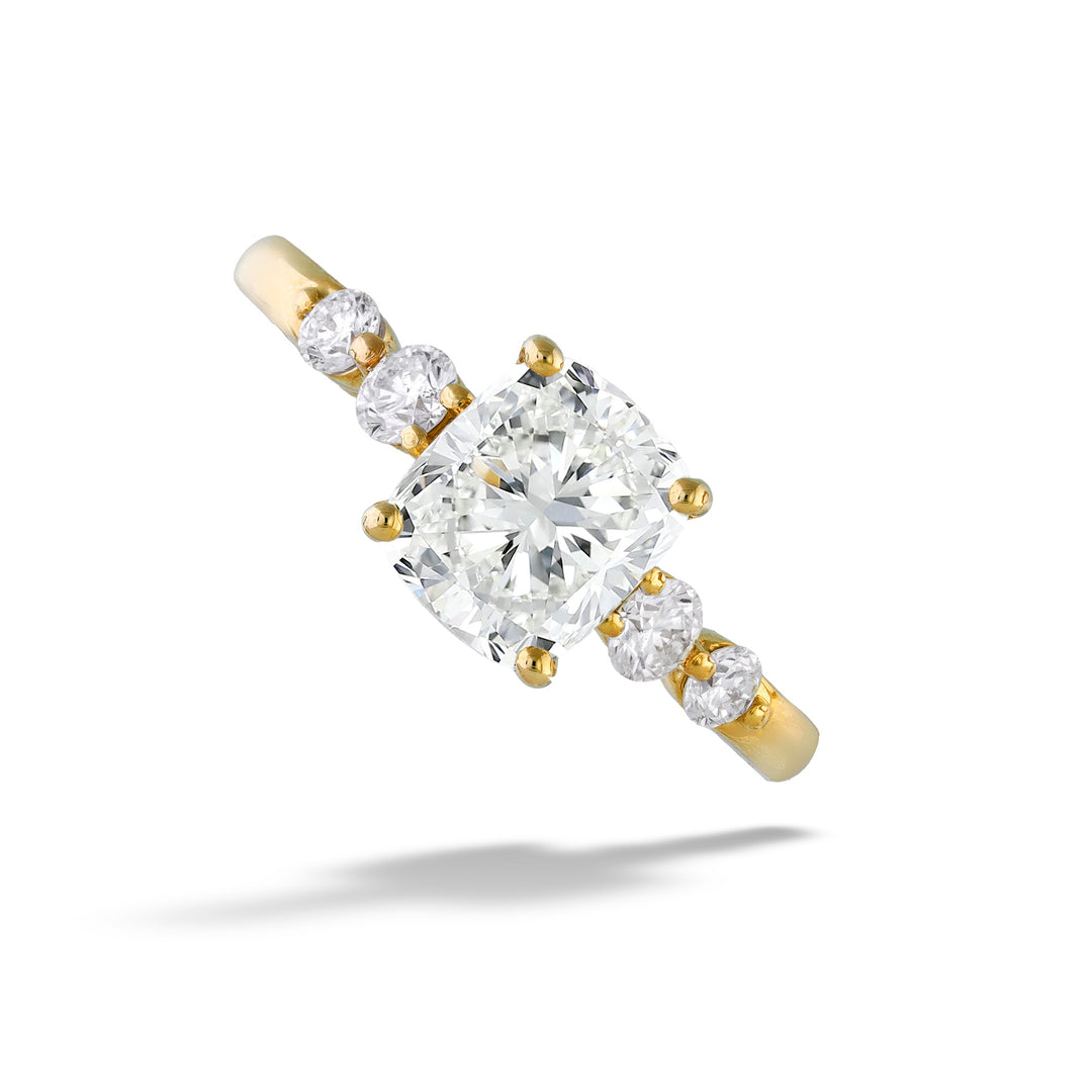  Cushion-cut Diamond Engagement Ring by Valina 