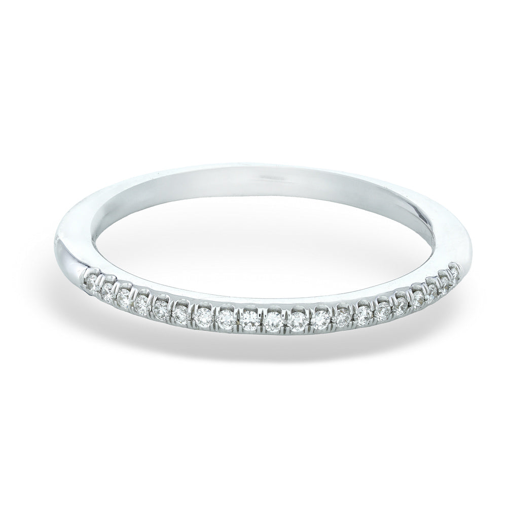 0.08tdw Diamond 14K White Gold Band by Coast