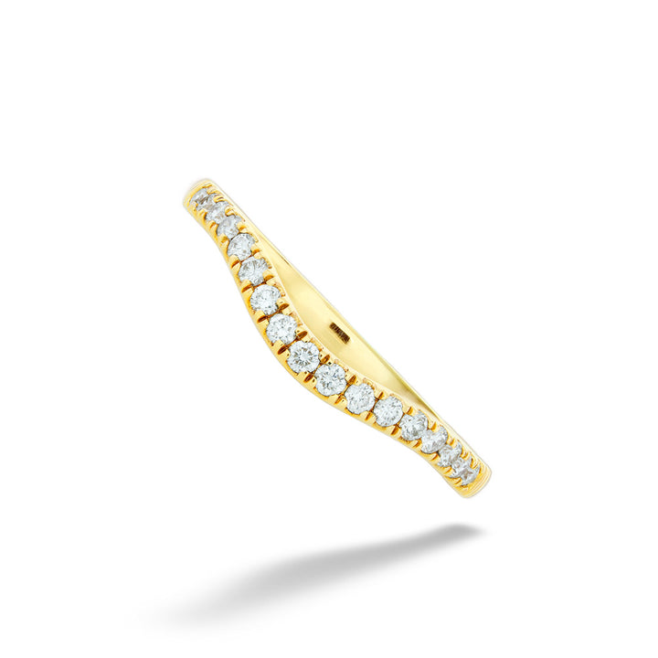 0.25tdw Diamond Curved Band