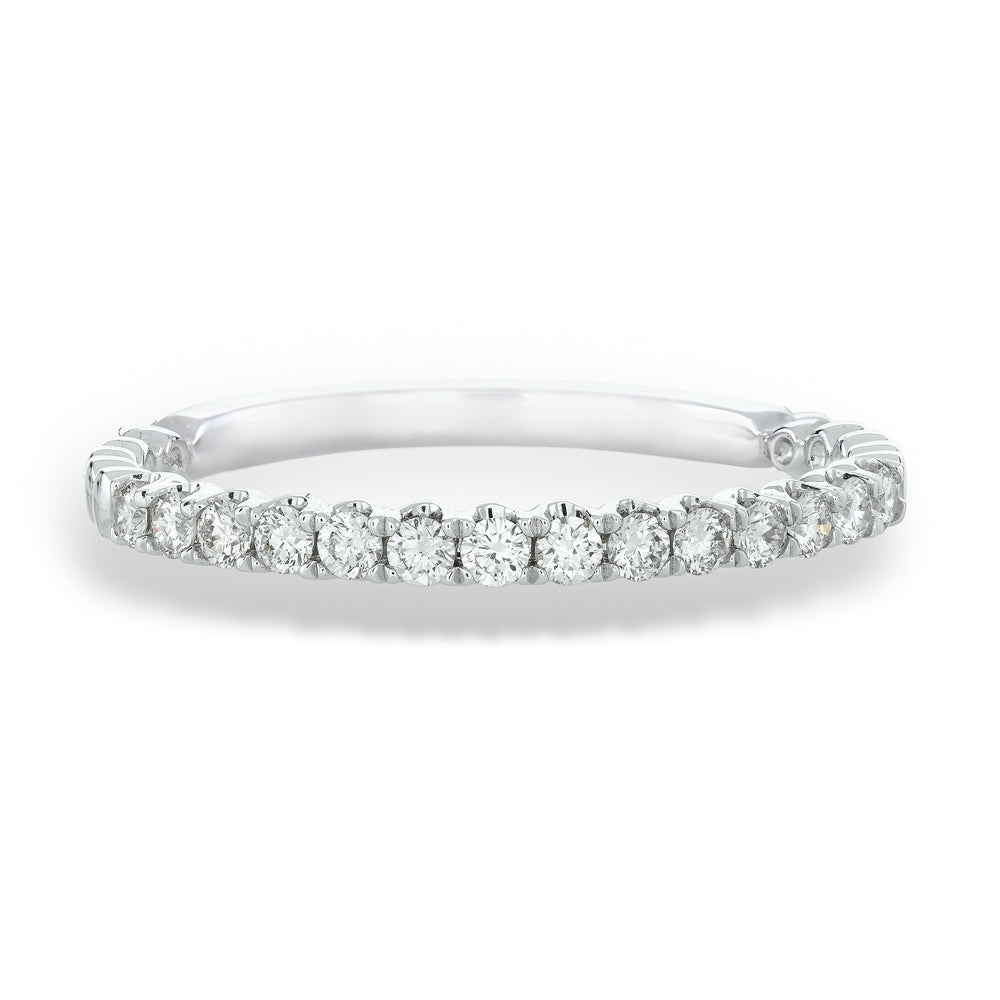 0.25tdw Natural Diamond 14K White Gold Band