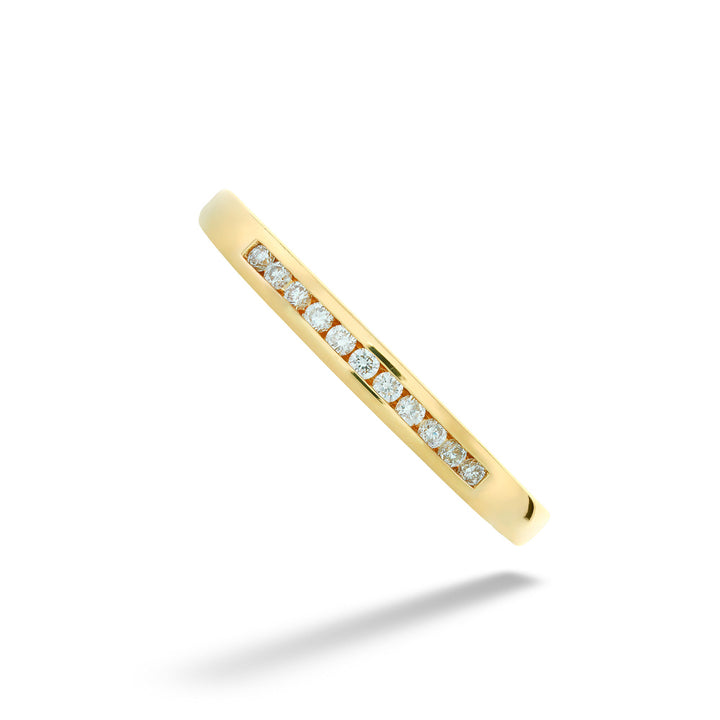 0.10tdw Natural Diamond Channel Set Band