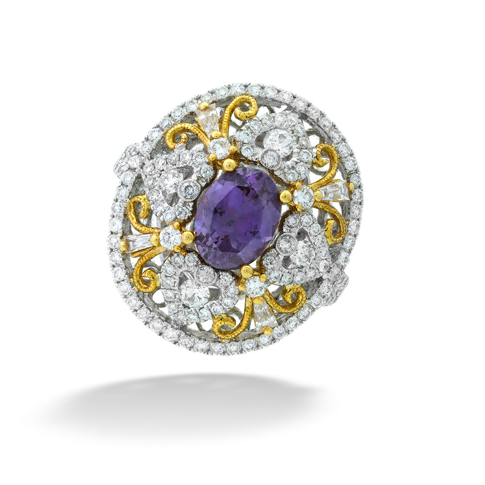 Color Change Garnet Ring