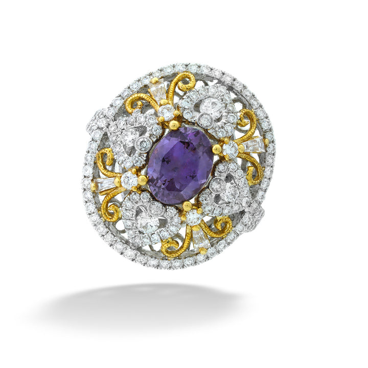 Color Change Garnet Ring