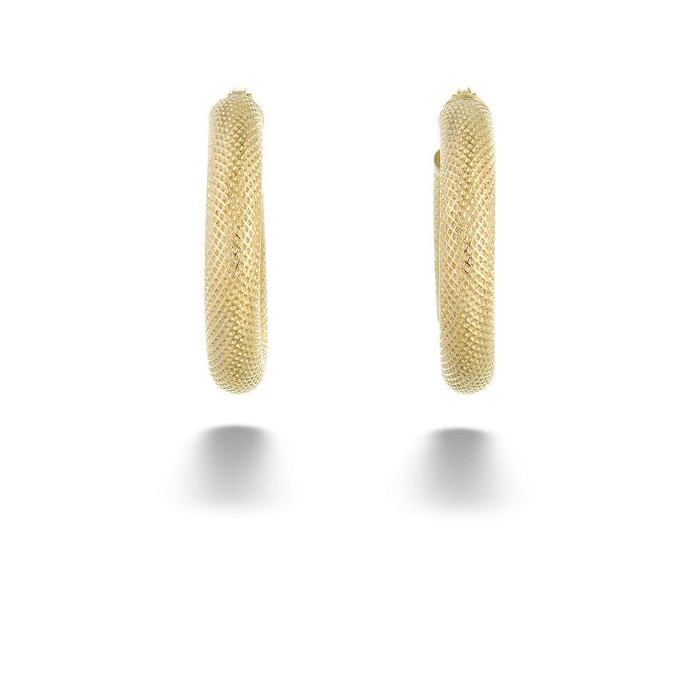 15mm Textured Hoops by Miss Mimi
