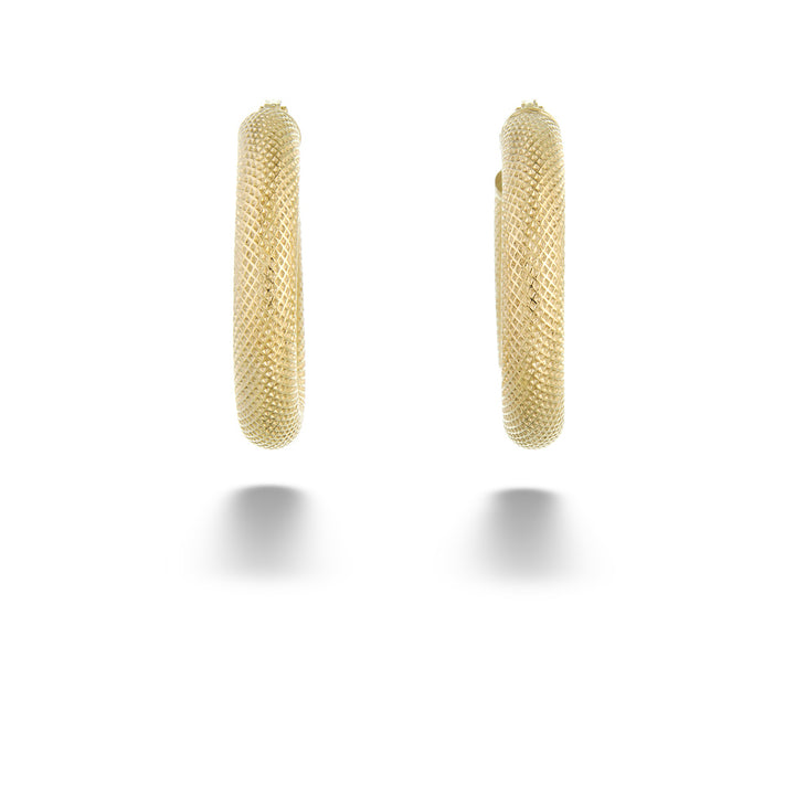15mm Textured Hoops by Miss Mimi