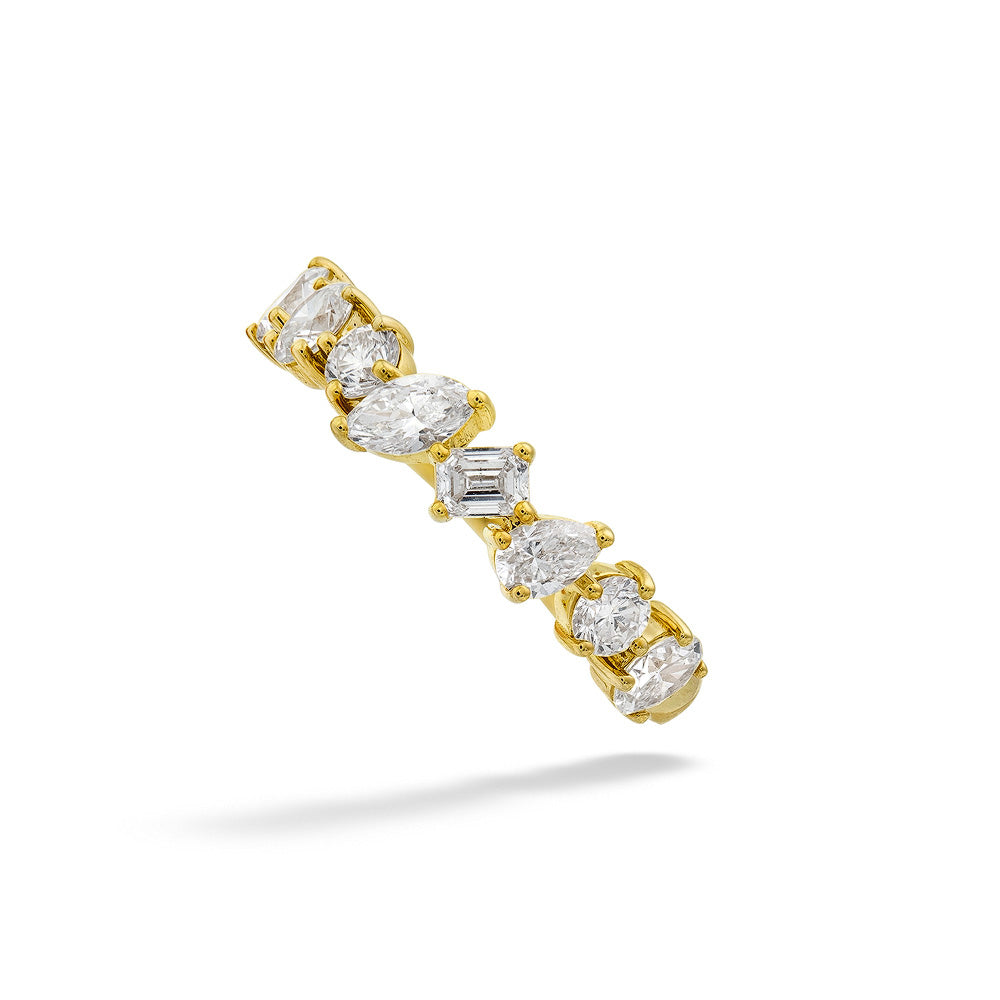 14K Yellow Gold Multi-Shape Diamond Ring