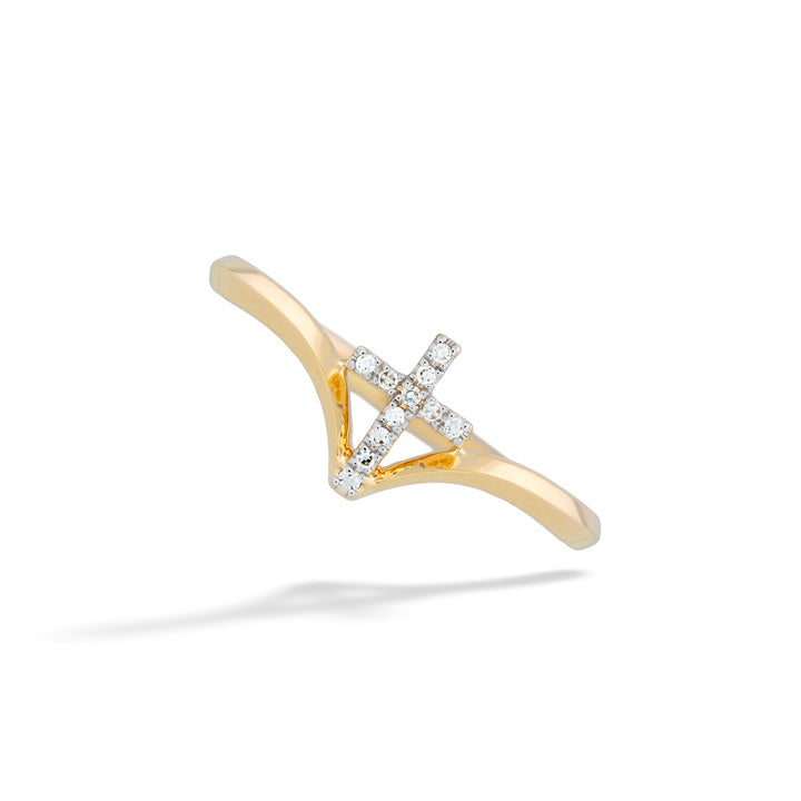 Diamond Cross Ring by Shy Creation 