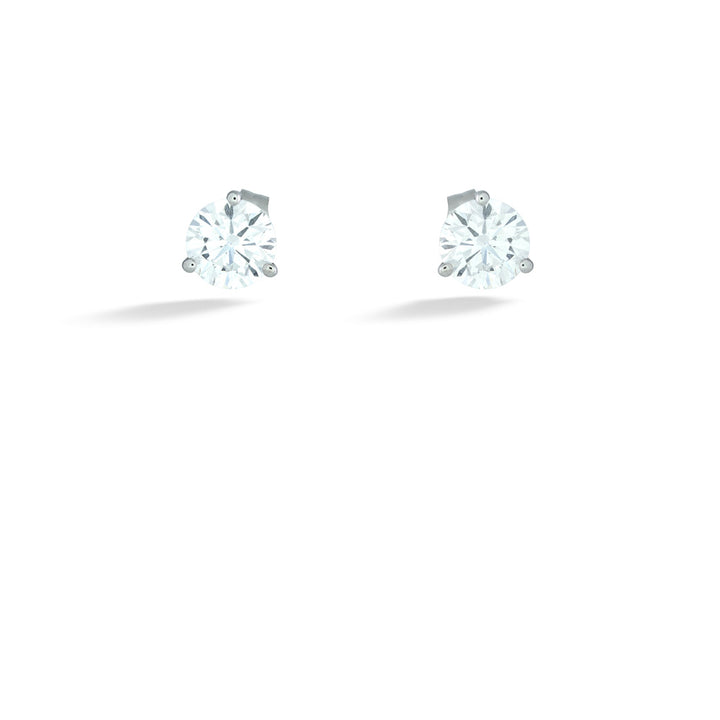1.50tdw Round Lab Grown Diamond Solitaire Earrings
