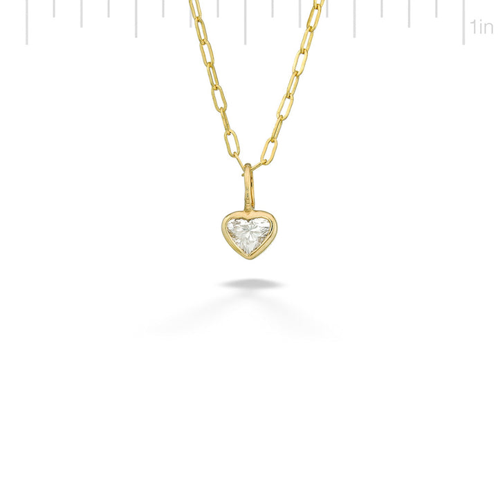 Heart Shaped Diamond Pendant & Chain