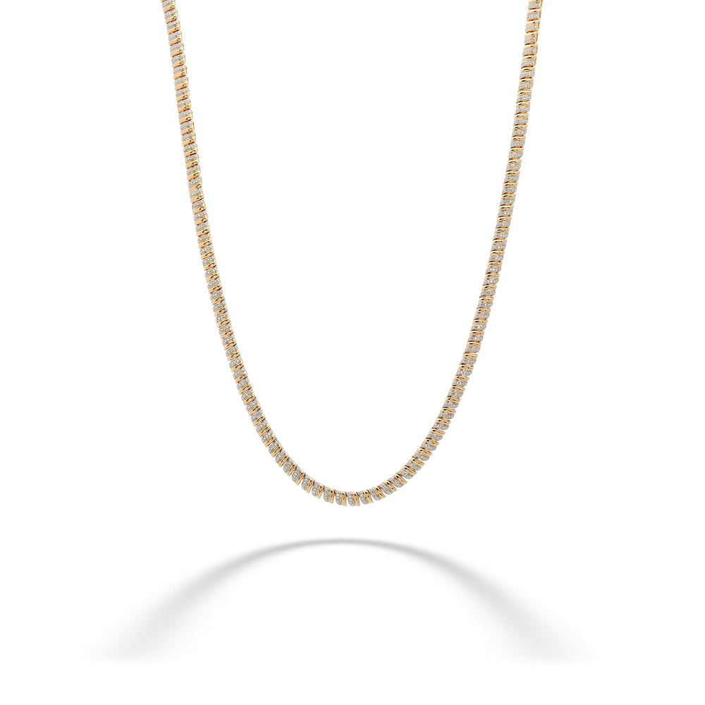  14K Gold Diamond Necklace by Shy Creation 