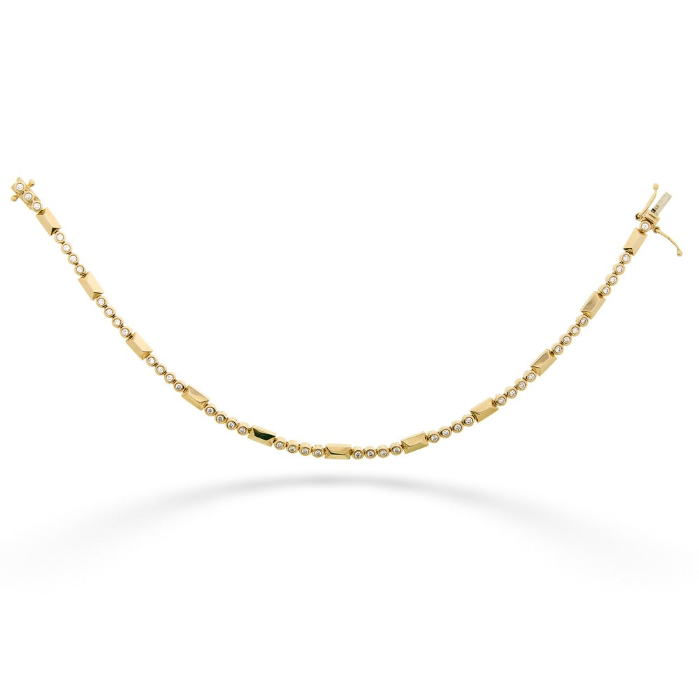 Diamond Geo Cut Design Bracelet by Shy Creation.