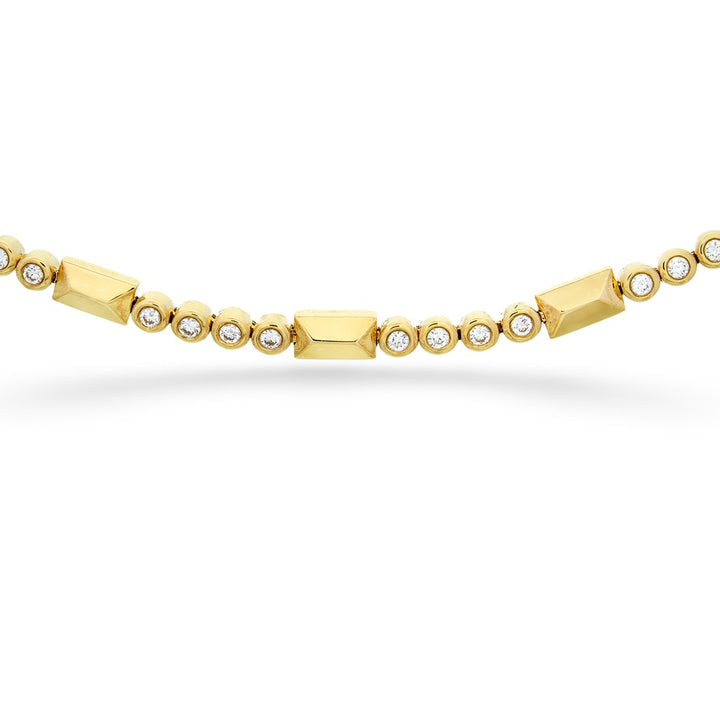 Diamond Geo Cut Design Bracelet by Shy Creation.