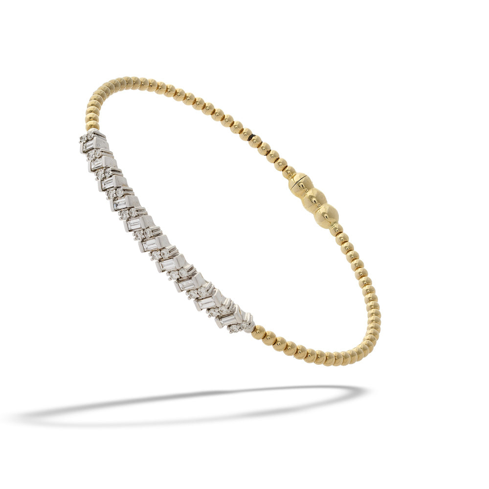Multi-Shape Diamond Bujukan Bracelet with Lock by Gabriel & Co.