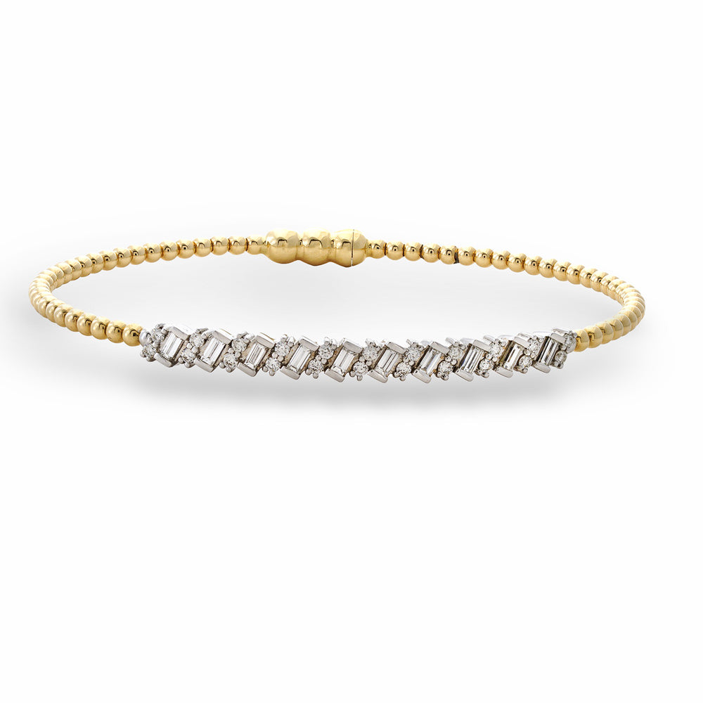 Multi-Shape Diamond Bujukan Bracelet with Lock by Gabriel & Co.