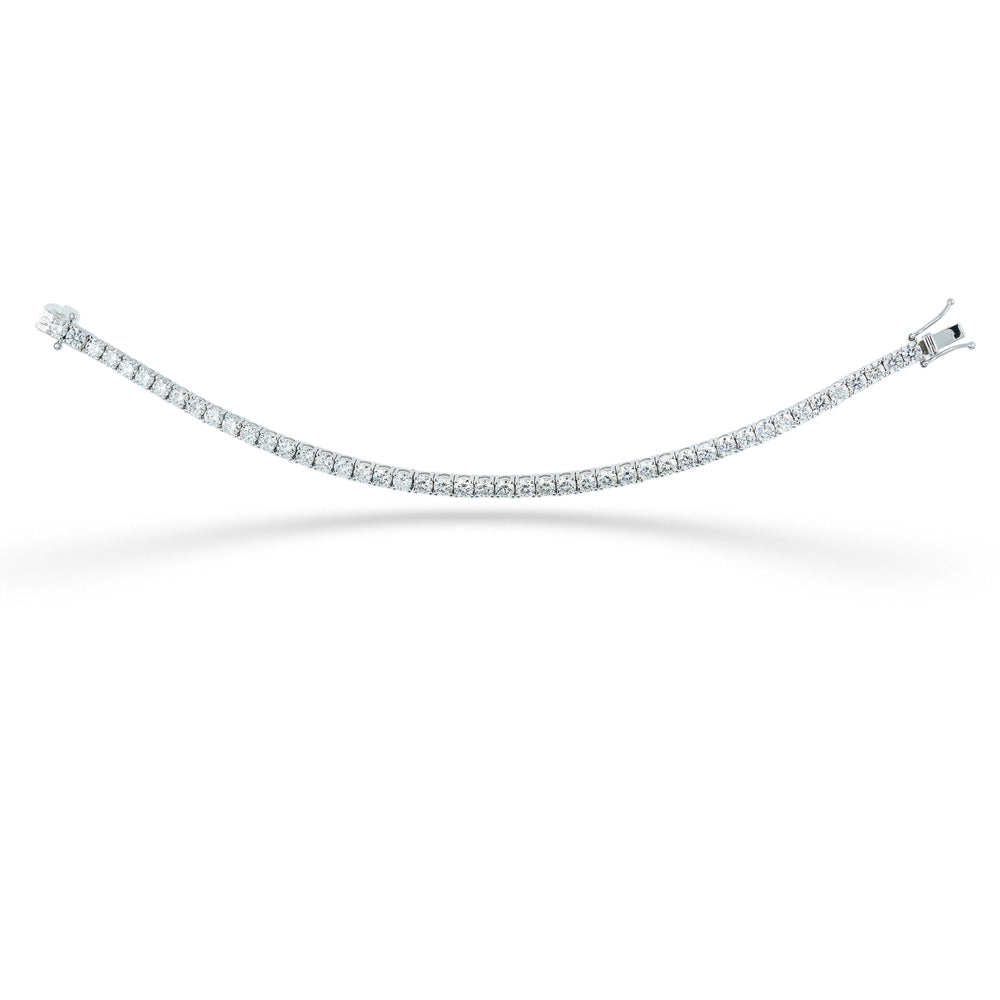 7.70tdw Round Diamond Tennis Bracelet