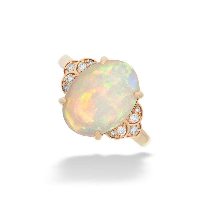 Rose Gold Opal Ring
