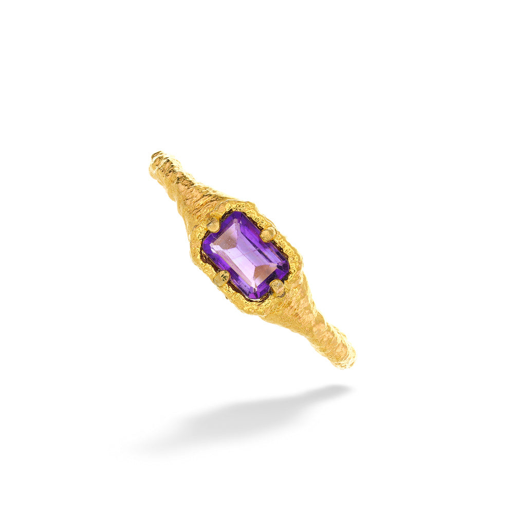 Organic Amethyst Ring by Anatoli