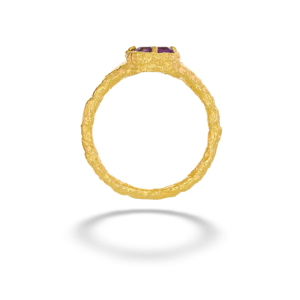 Organic Amethyst Ring by Anatoli