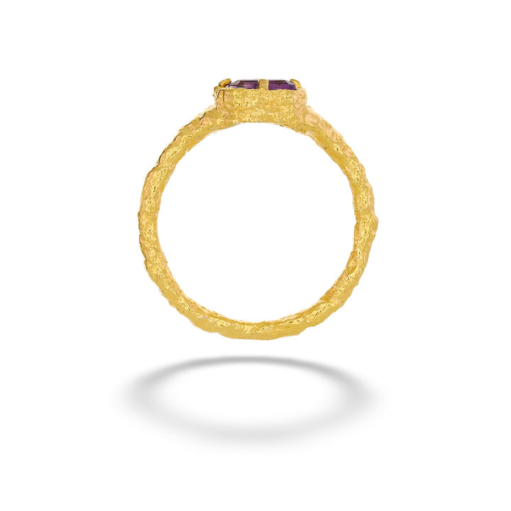 Organic Amethyst Ring by Anatoli