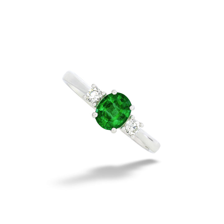 Emerald and Diamond Ring