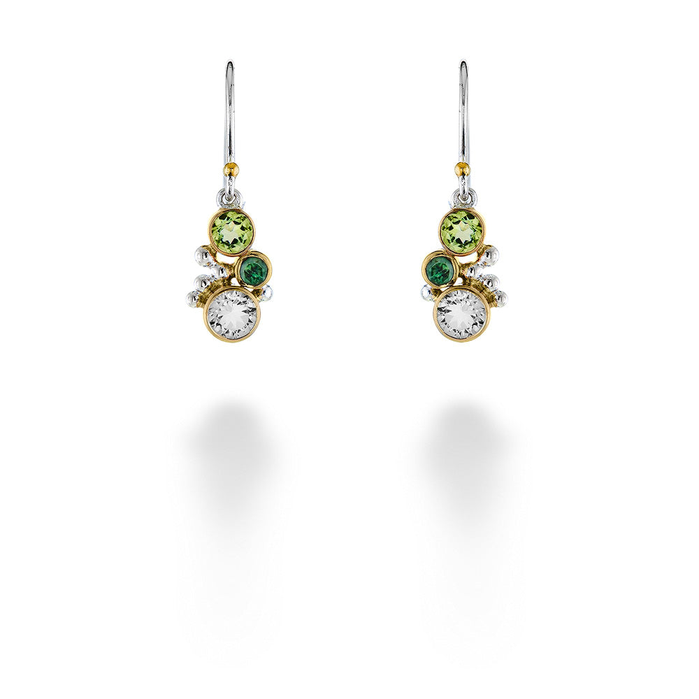 Peridot & Blue Topaz Earrings by Michou