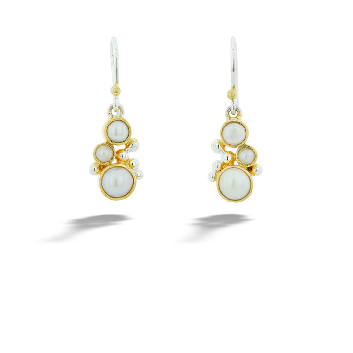 22K Gold Vermeil Pearl Earrings by Michou