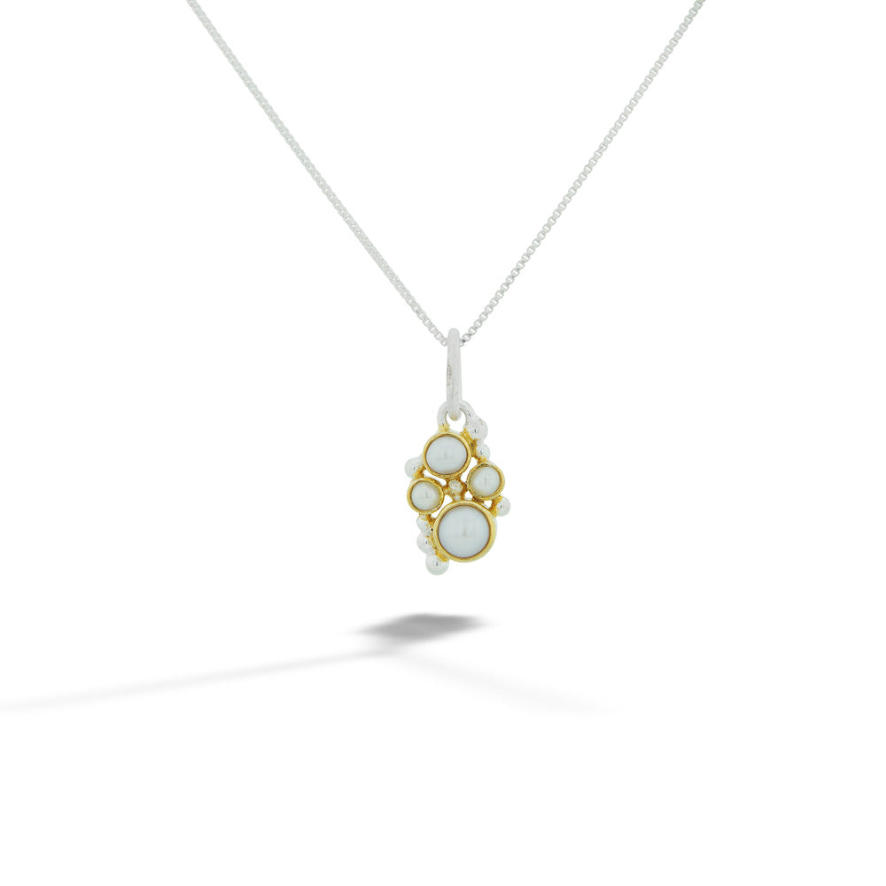  22K Gold Vermeil Pearl Pendant by Michou 