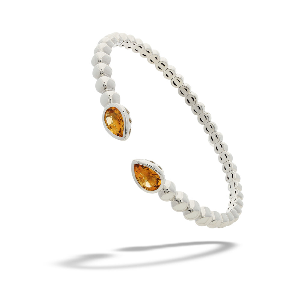 Pear Shaped Citrine Bujukan Bracelet by Gabriel & Co.