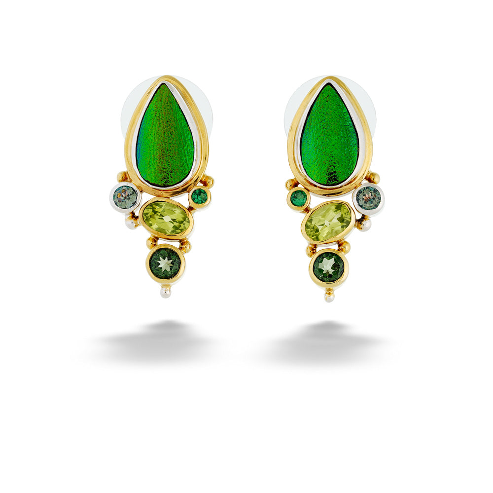 Jewel Beetle Earrings by Michou