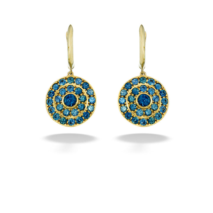 Montana Sapphire Cluster Earrings by Parle