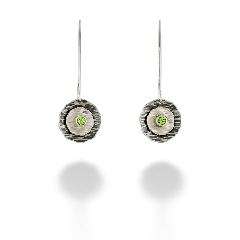 Peridot Double Poppy Earrings by Melanie Considine