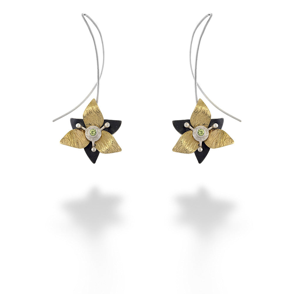 Peridot Trillium Earrings by Melanie Considine