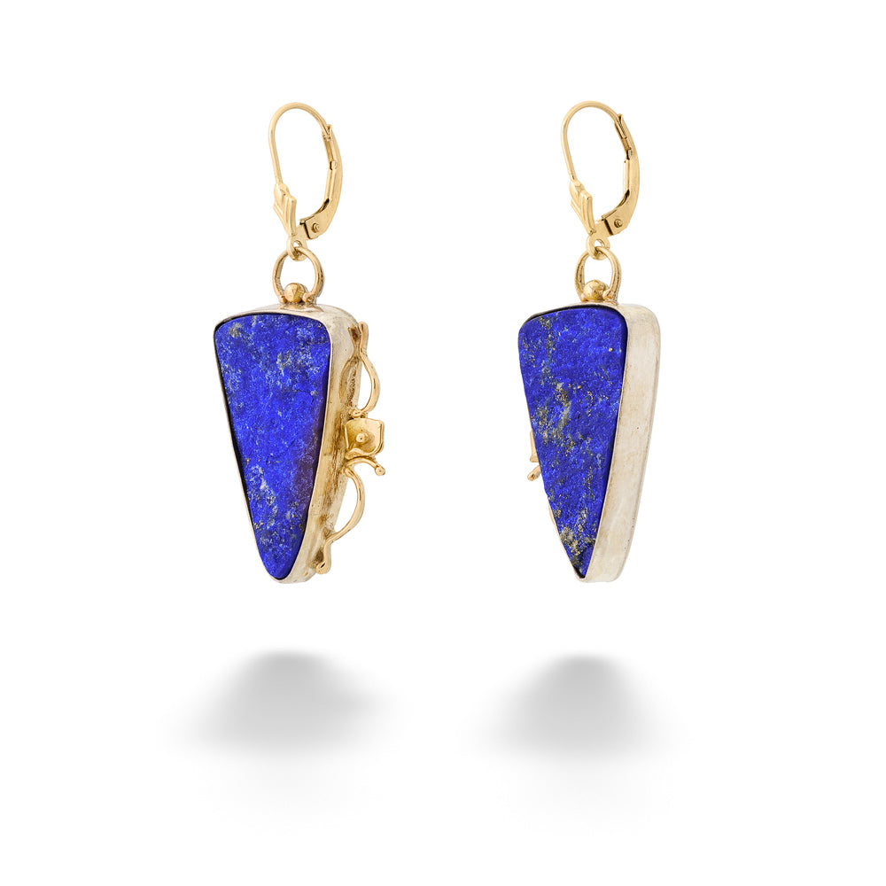 Lapis Dangle Earrings by The Village Smithe