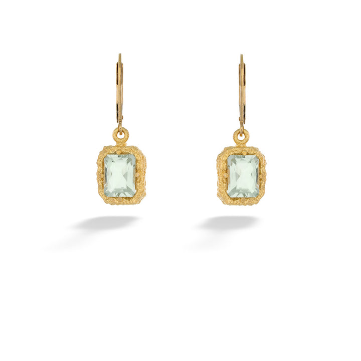 Green Amethyst Earrings by Anatoli