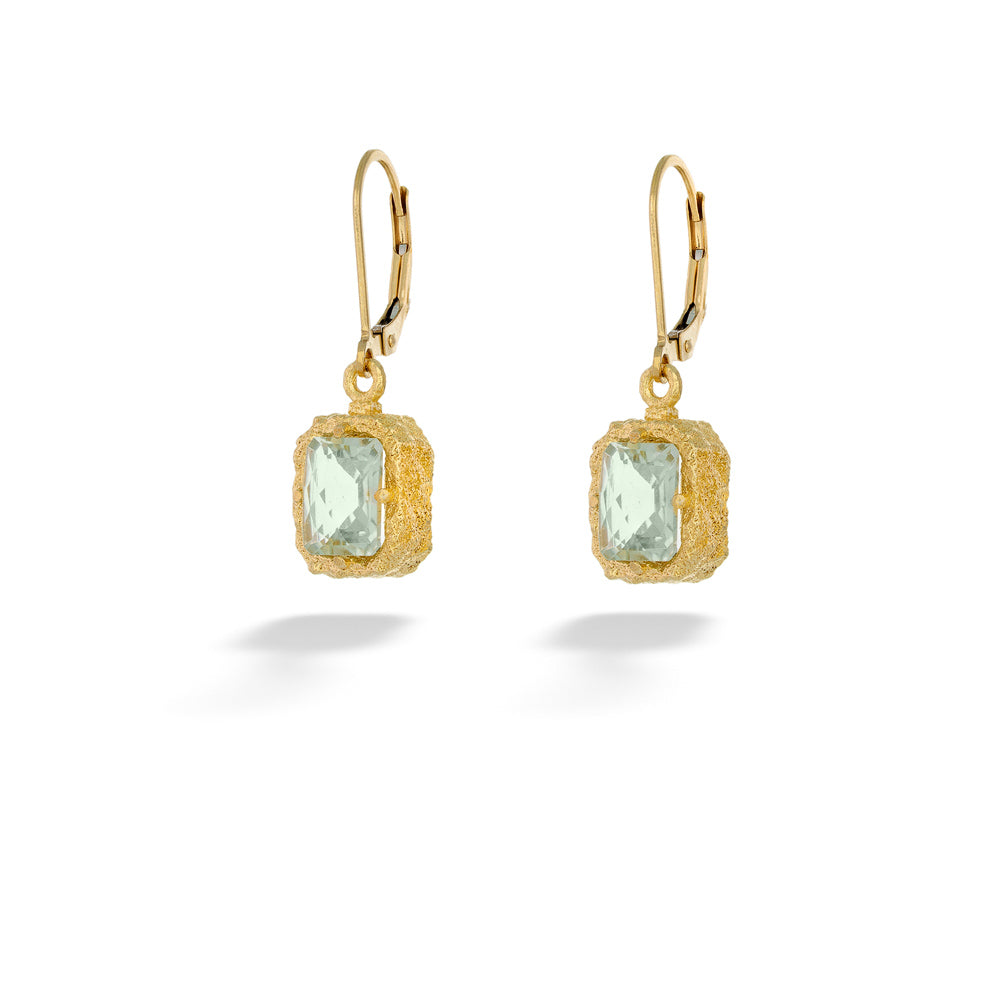 Green Amethyst Earrings by Anatoli