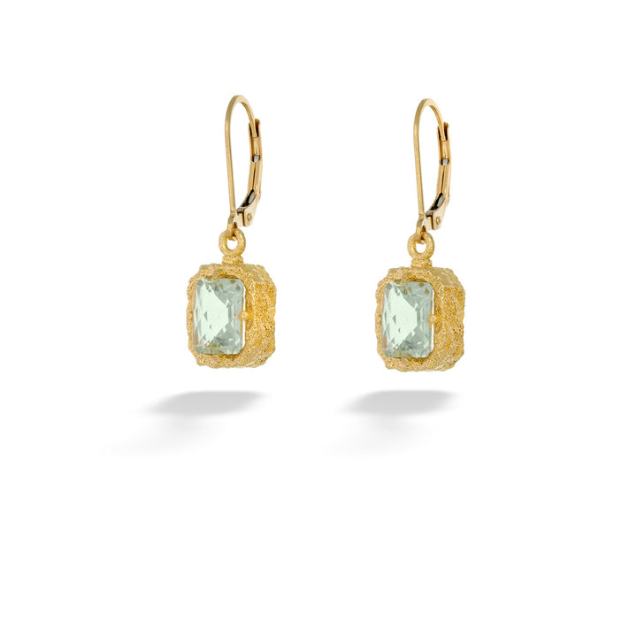 Green Amethyst Earrings by Anatoli