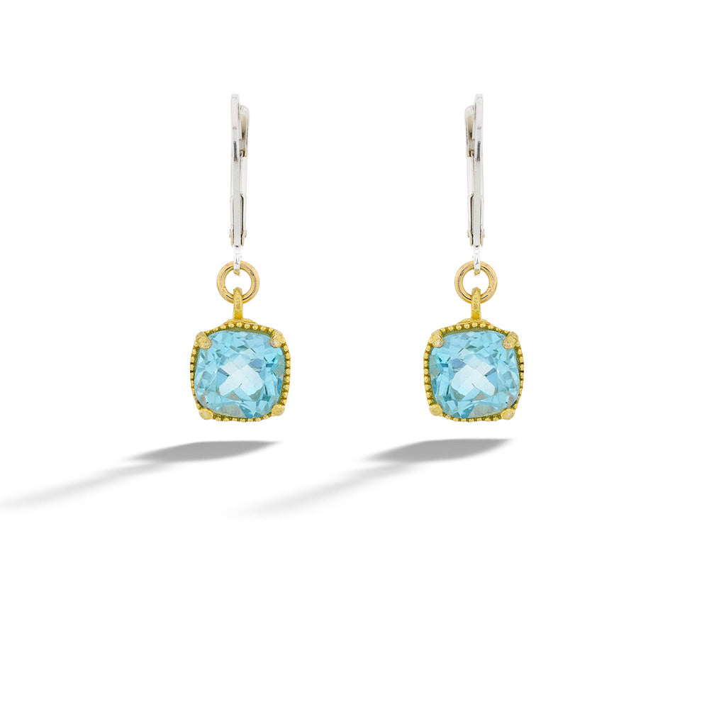 Blue Topaz Earrings by Anatoli
