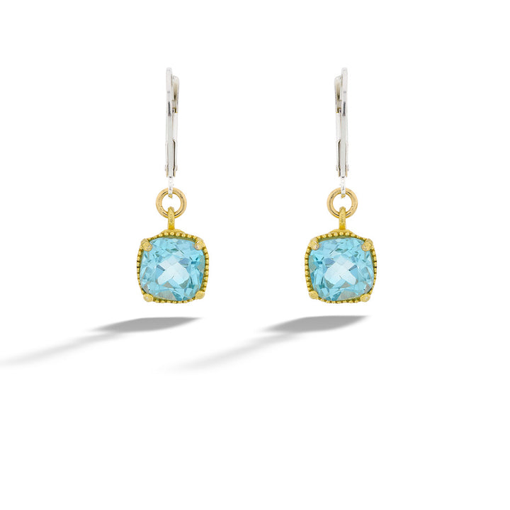 Blue Topaz Earrings by Anatoli