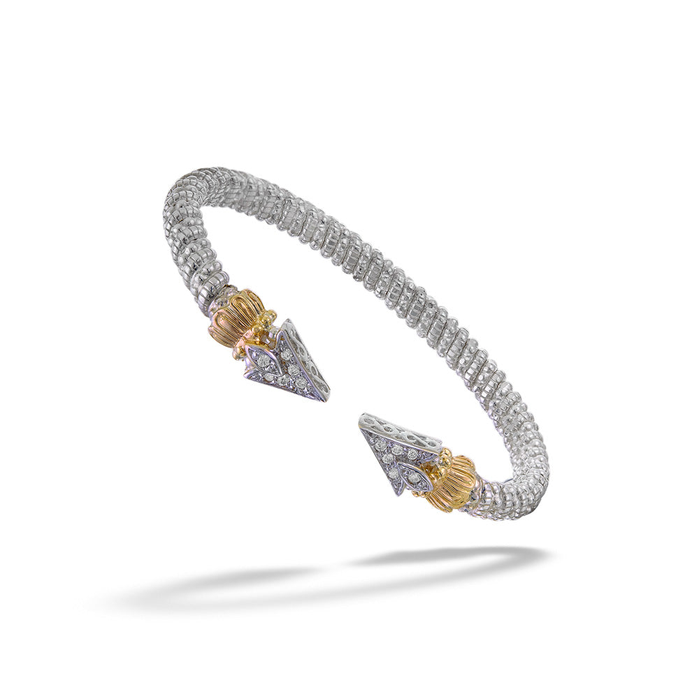 Diamond Arrow Open Bangle by Vahan