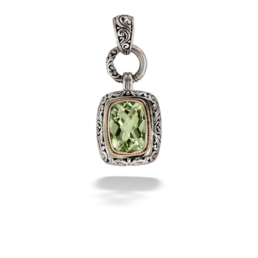 Green Quartz Pendant by Samuel B.