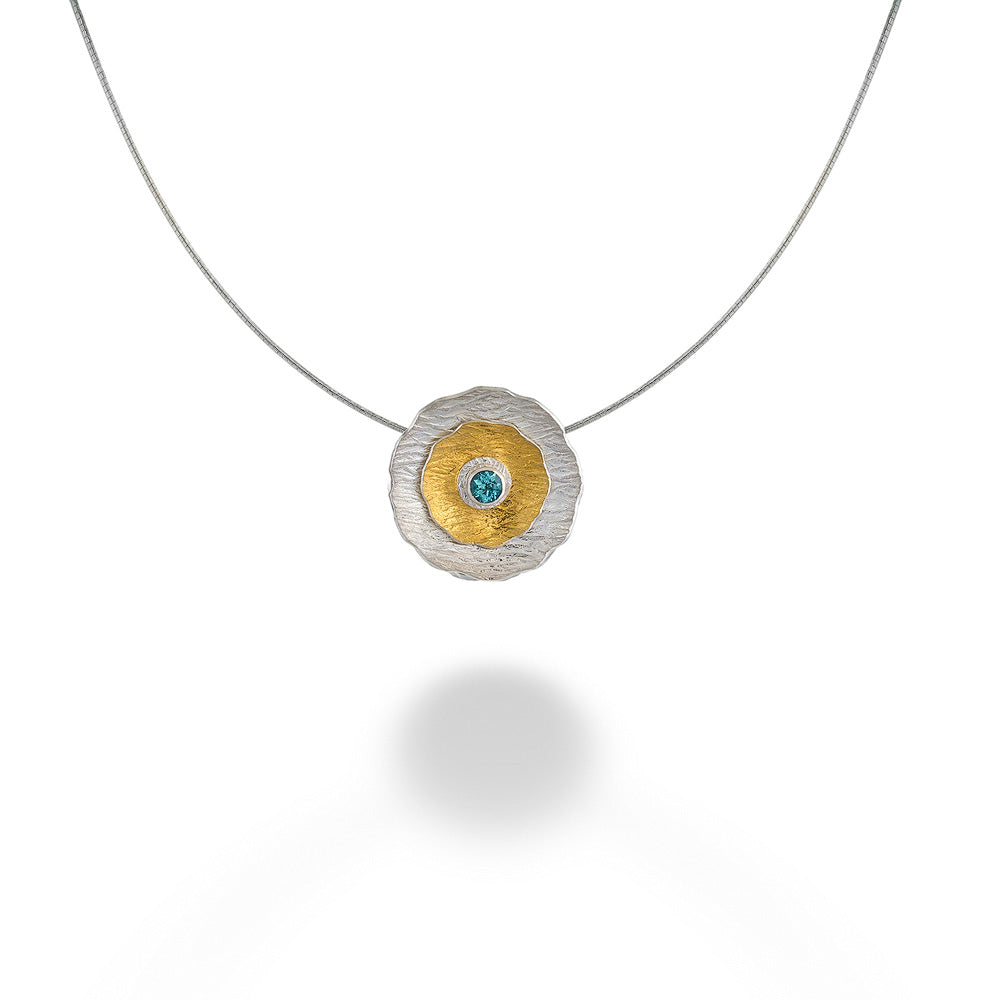 Spring Blooms Apatite Pendant & Chain by Melanie Considine