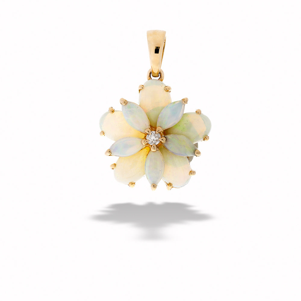  Floral Opal Pendant 