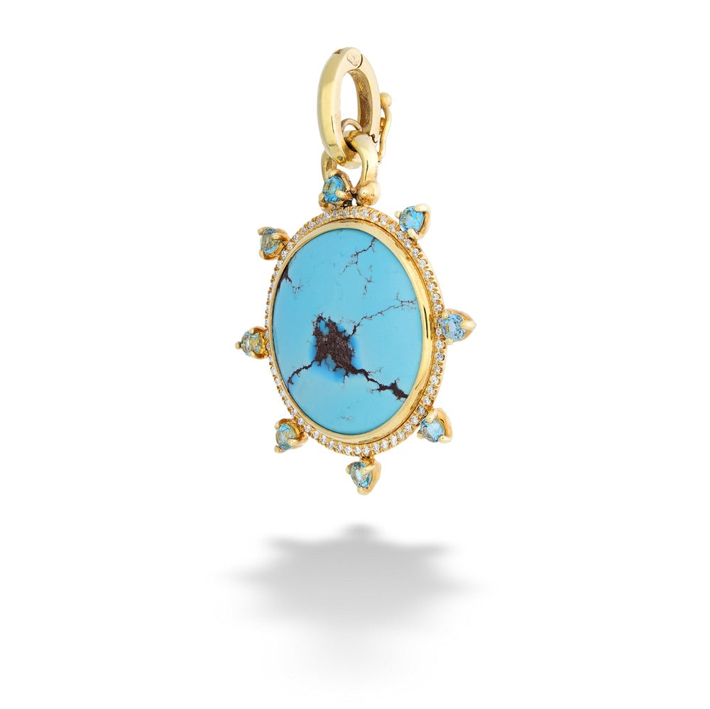  Kingman Turquoise Pendant by Mazza